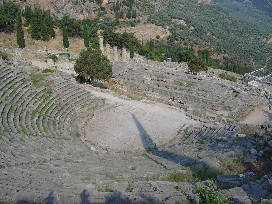 House In Delphi Villa Exteriör bild