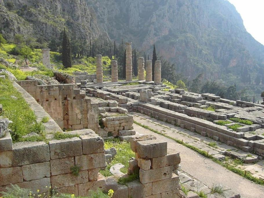 House In Delphi Villa Exteriör bild